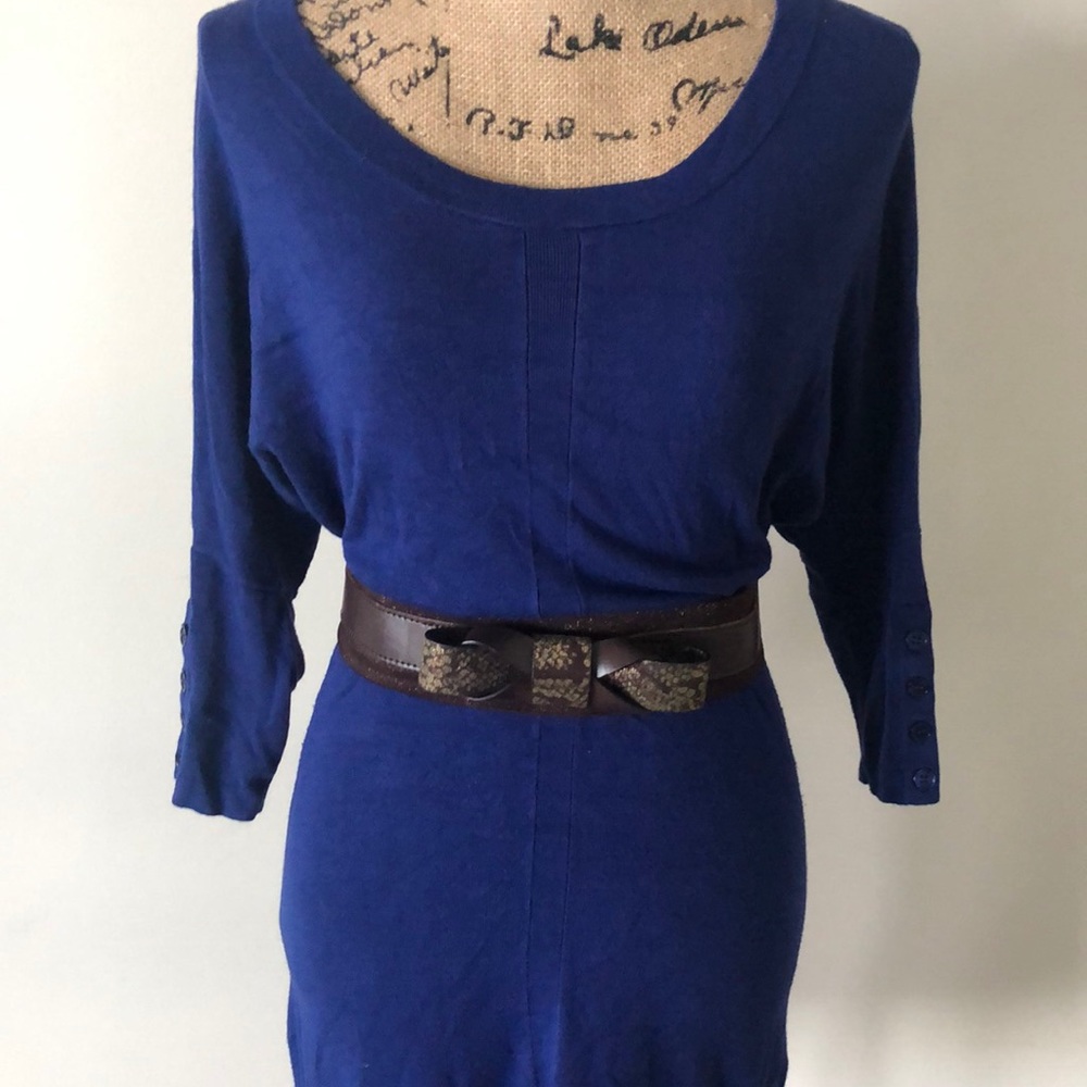 Brown leather stretchy bow belt 🌟GREAT DEAL